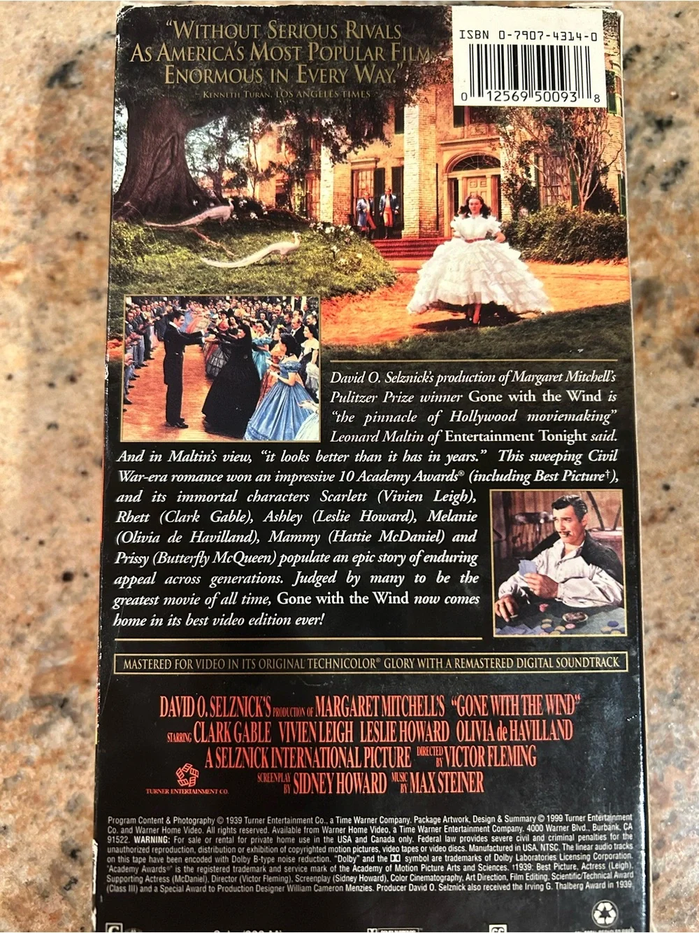 Gone With The Wind” VHS 2 Films Part 1&2 remastered from the 1939 epic romance
